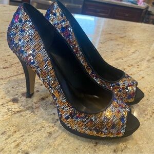 Nine West Multicolor Sequin Women's Shoes